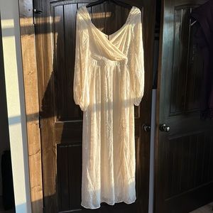 Odette Maxi Dress in Vintage Cream Size 12